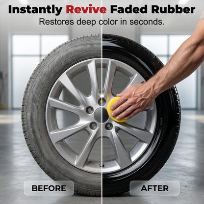 🚗Ajaxfit™ 3-in-1 Tire & Plastic Trim Renewal Paste – Restore Shine & Prevent Cracking