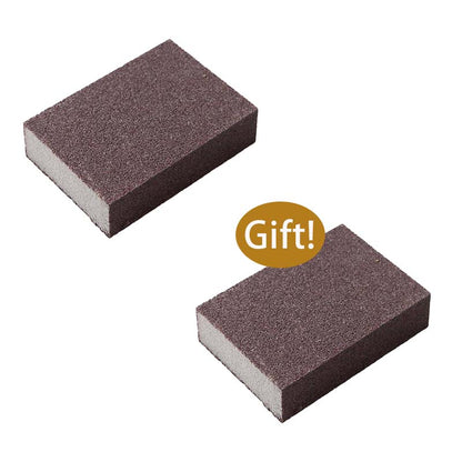 Ajaxfit™🧽🔥2026 HOT SALE🍳Emery Sponge Scrubber – Removes burnt grease & rust instantly. Flexible & durable, ergonomic handle. A heavy-duty cleaning essential. 🍳✨
